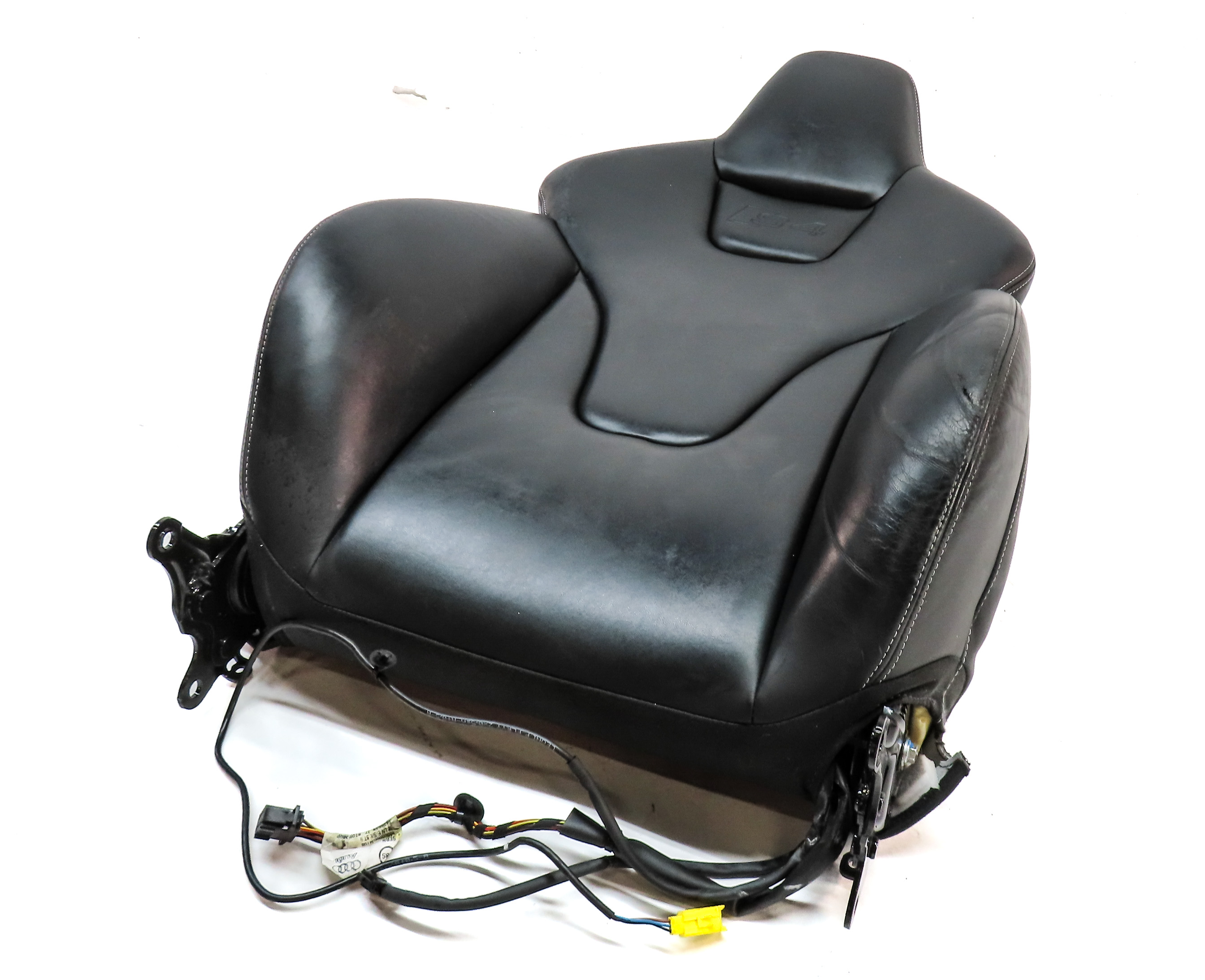 2013 AUDI S4 (B8 8K) FRONT LEFT DRIVER UPPER MEMORY HEAT SPORT SEAT BACK (Black) — exact item pictured